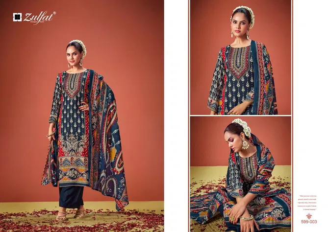 Aayat Vol 6 By Zulfat Fancy Printed Dress Material Surat Wholesale Market